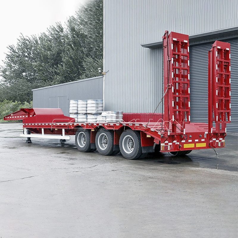 Tri-Axles Lowbed Semi Trailer