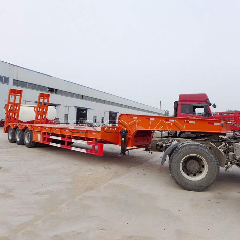 Tri Axle Lowbed Semi Trailer