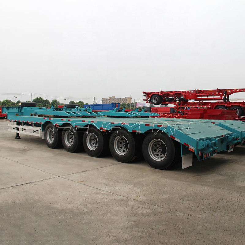 120tons Lowbed Semi Tractor Trailer