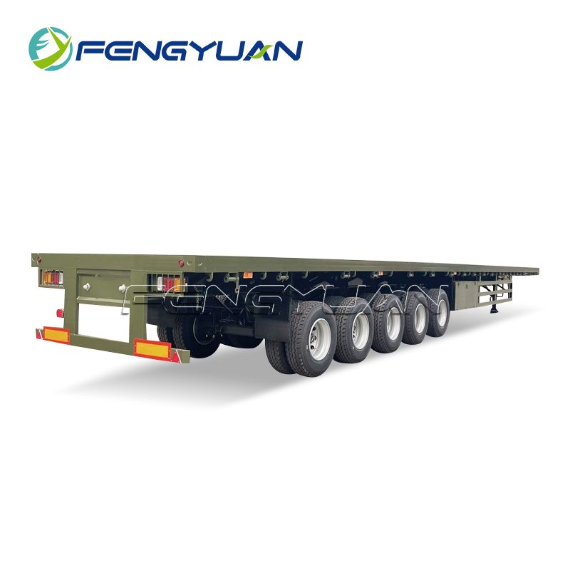 Container Transport Flatbed Semi Trailer