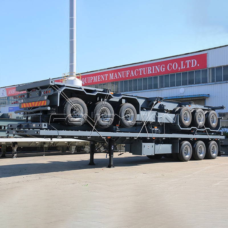 container transport skeleton semi trailer